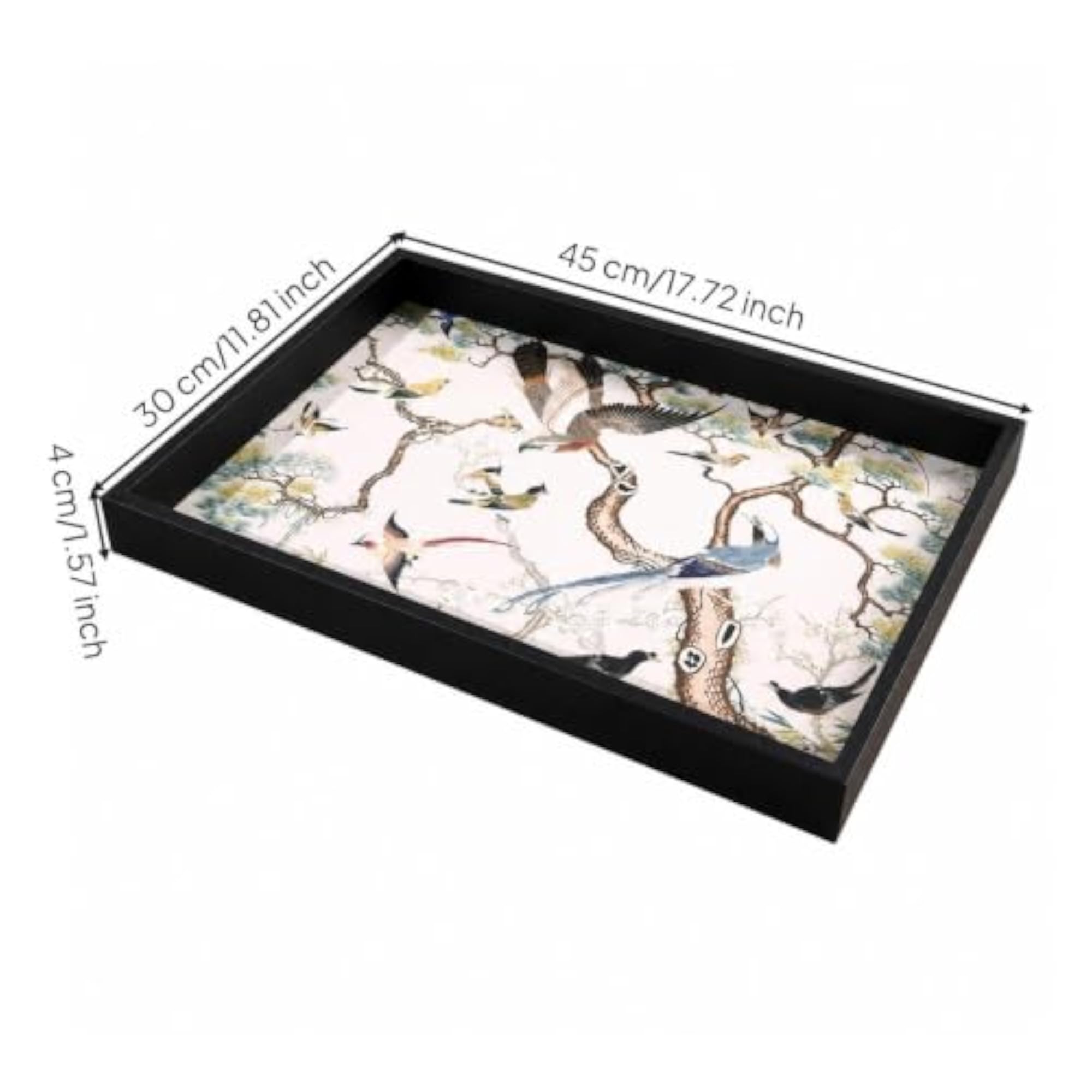 Vintage-Style Rectangular Desktop Storage Tray, Elegant Organizer